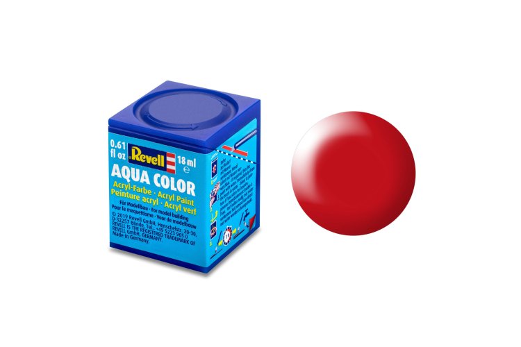 Revell Aqua  #332 Luminous Red - Satin - RAL3026 - Acryl - 18ml - Rev36332 xs 1 - REV36332-XS