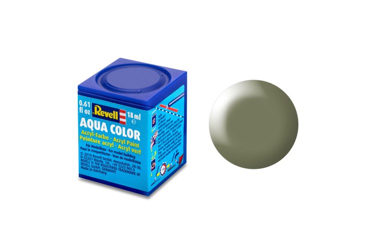 Revell Aqua  #362 Greyish Green - Satin - RAL6013 - Acryl - 18ml - Rev36362 xs 1 - REV36362-XS