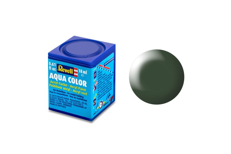 Revell Aqua  #363 Dark Green - Satin - RAL6020 - Acryl - 18ml - Rev36363 xs 1 - REV36363-XS