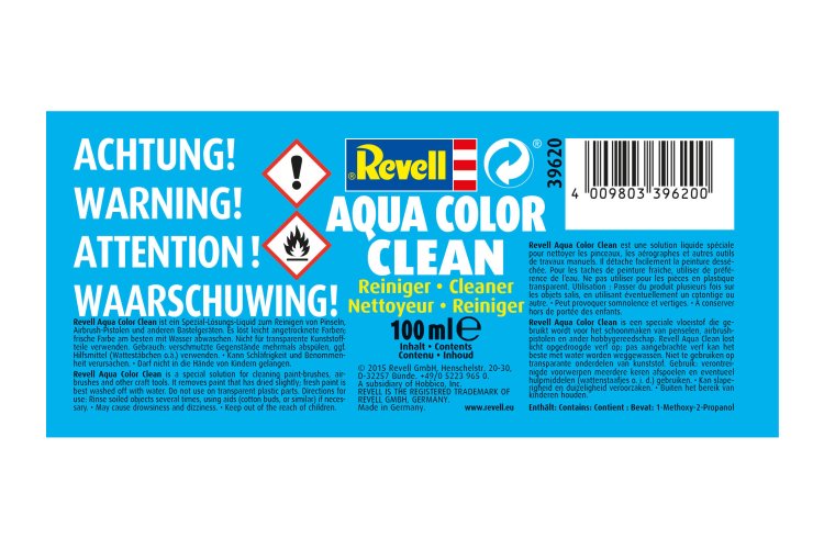 Revell 39620 Aqua Color Clean - 100ml - Rev39620 3 - REV39620