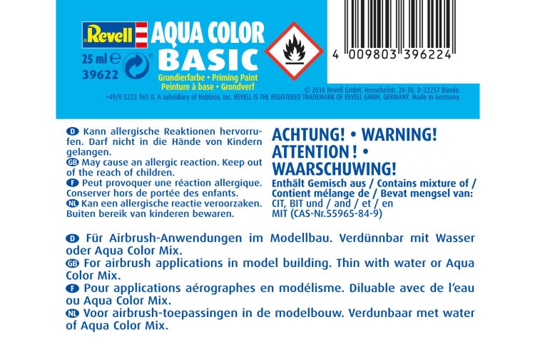 Revell 39622 Aqua Color Basic - Primer - Acryl - 25ml - Rev39622 xs 2 - REV39622-XS