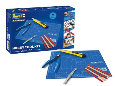 Revell 39639 Hobby Tool Kit Basic - Basisgereedschap voor Modelbouw en Hobby - 5-delig - Rev39639 1a - REV39639