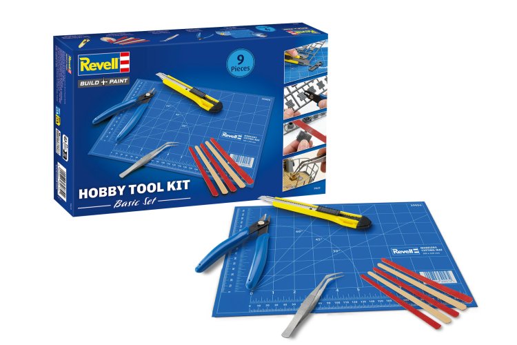 Revell 39639 Hobby Tool Kit Basic &ndash; Basic Tools for Model Building and Hobby &ndash; 5 Pieces - Rev39639 1a - REV39639