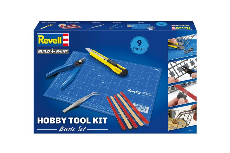 Revell 39639 Hobby Tool Kit Basic &ndash; Basic Tools for Model Building and Hobby &ndash; 5 Pieces - Rev39639 21 - REV39639