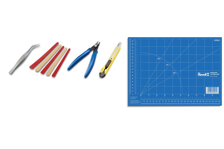 Revell 39639 Hobby Tool Kit Basic &ndash; Basic Tools for Model Building and Hobby &ndash; 5 Pieces - Rev39639 6 - REV39639