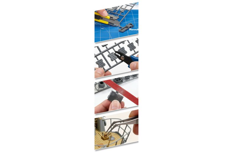 Revell 39639 Hobby Tool Kit Basic &ndash; Basic Tools for Model Building and Hobby &ndash; 5 Pieces - Rev39639 8 - REV39639