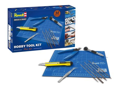 Revell 39640 Hobby Tool Kit Pro &ndash; Professional Tools for Model Building and Hobby &ndash; 6 Pieces - Rev39640 1a - REV39640