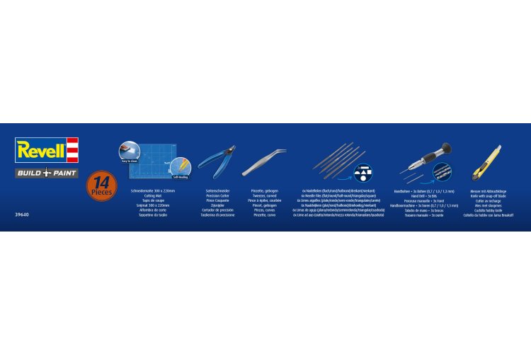 Revell 39640 Hobby Tool Kit Pro - Professioneel Gereedschap voor Modelbouw en Hobby - 6-delig - Rev39640 5 - REV39640