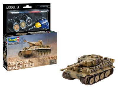 1:72 Revell 63262 Panzerkampfwagen VI Tiger I - PzKpfw VI Ausf. H Tiger - Model Set - Rev63262 1x - REV63262