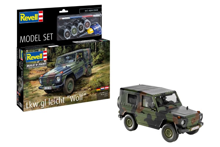 1:35 Revell 63277 Mercedes-Benz LKW gl leicht "Wolf" - Militaire Auto - Model Set - Rev63277 1x - REV63277