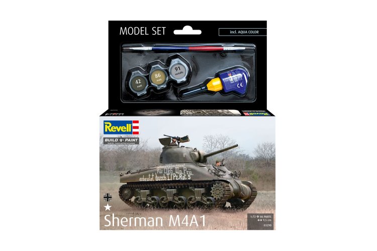 1:72 Revell 63290 Sherman M4A1 Tank - Model Set - Rev63290 11 - REV63290