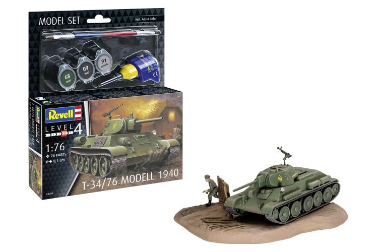 1:76 Revell 63294 T-34/76 Model 1940 Tank - Model Set - Rev63294 1 - REV63294