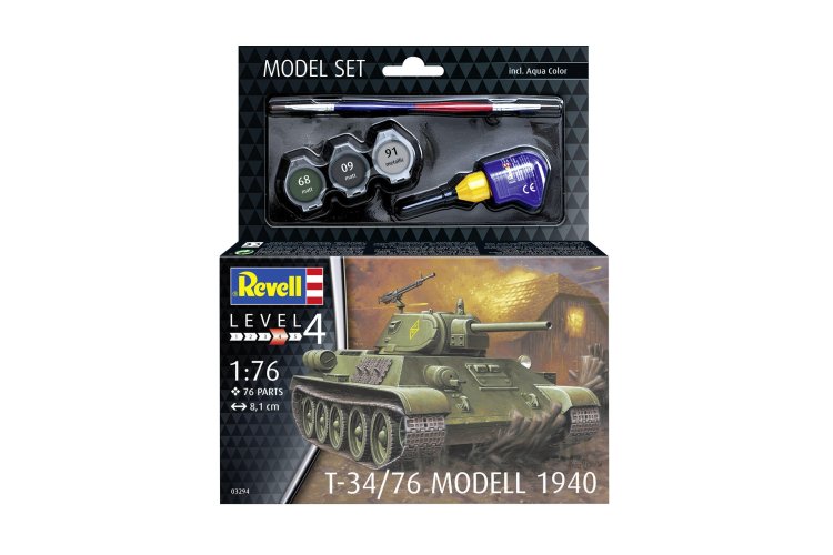 1:76 Revell 63294 T-34/76 Model 1940 Tank - Model Set - Rev63294 3 - REV63294