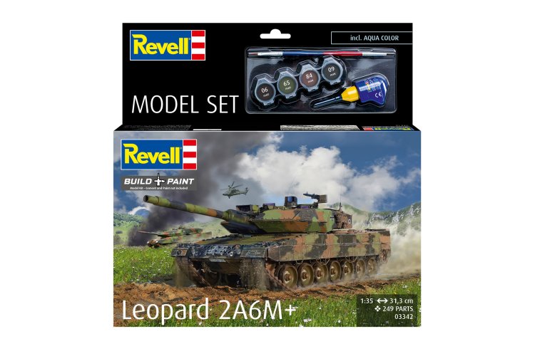 1:35 Revell 63342 Tank Leopard 2 A6M+ - Model Set - Rev63342 21 - REV63342
