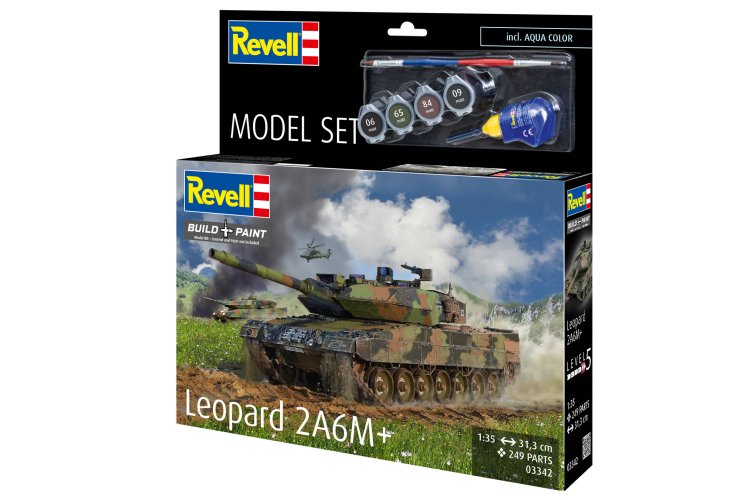 1:35 Revell 63342 Tank Leopard 2 A6M+ - Model Set - Rev63342 22 - REV63342
