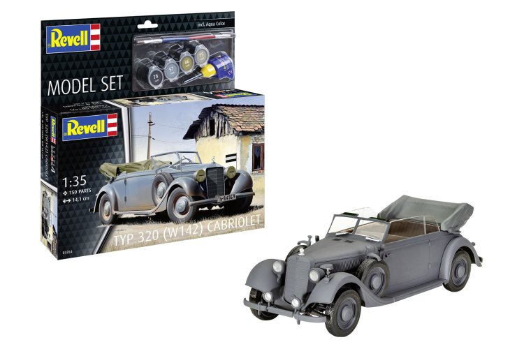 1:35 Revell 63354 Mercedes-Benz Typ 320 W142 Cabriolet - Car - Model Set - Rev63354 1 - REV63354