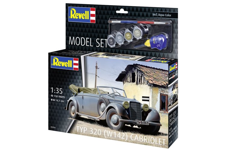 1:35 Revell 63354 Mercedes-Benz Typ 320 W142 Cabriolet - Car - Model Set - Rev63354 4 - REV63354