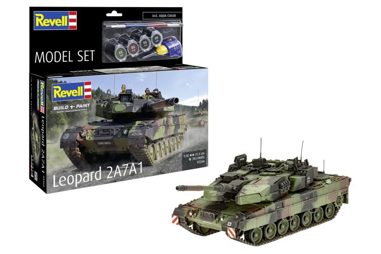 1:35 Revell 63360 Leopard 2A7A1 - Duitse Moderne Gevechtstank - Model Set - Rev63360 1x - REV63360
