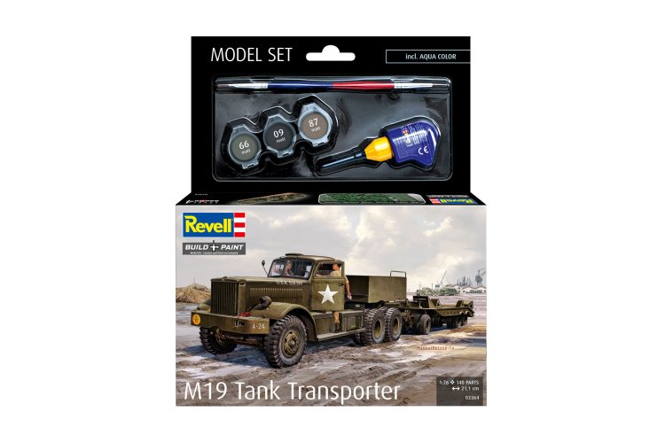 1:76 Revell 63364 M19 Tank Transporter - Militaire Vrachtwagen met Aanhanger - Model Set - Rev63364 31 - REV63364