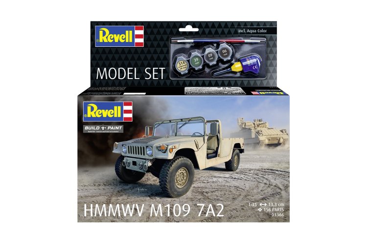1:35 Revell 63366 Humvee M1097A2 - Pantserwagen - Militair Voertuig - Model Set - Rev63366 20 - REV63366