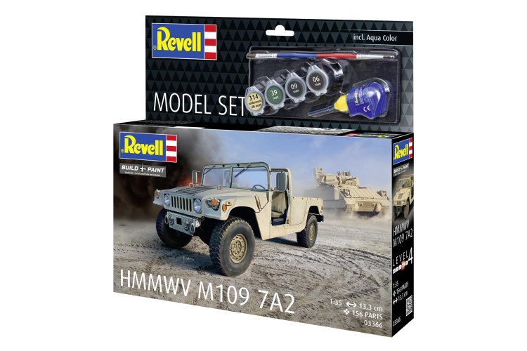 1:35 Revell 63366 Humvee M1097A2 - Pantserwagen - Militair Voertuig - Model Set - Rev63366 23 - REV63366
