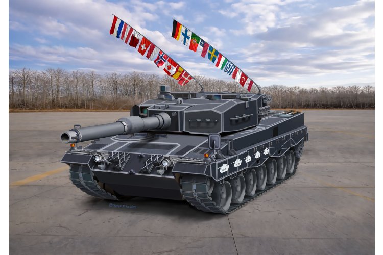 1:35 Revell 63368 Leopard 2A4 - 40th Anniversary - Special Decoration - German Main Battle Tank - Model Set - Rev63368 8 - REV63368