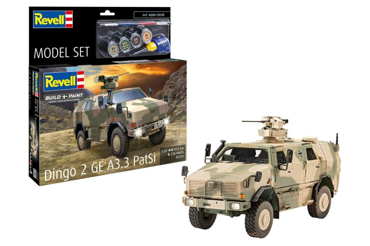 1:35 Revell 63370 Dingo 2 GE A3.3 PatSi - Duits Gepantserd Patrouillevoertuig - Model Set - Rev63370 1 - REV63370