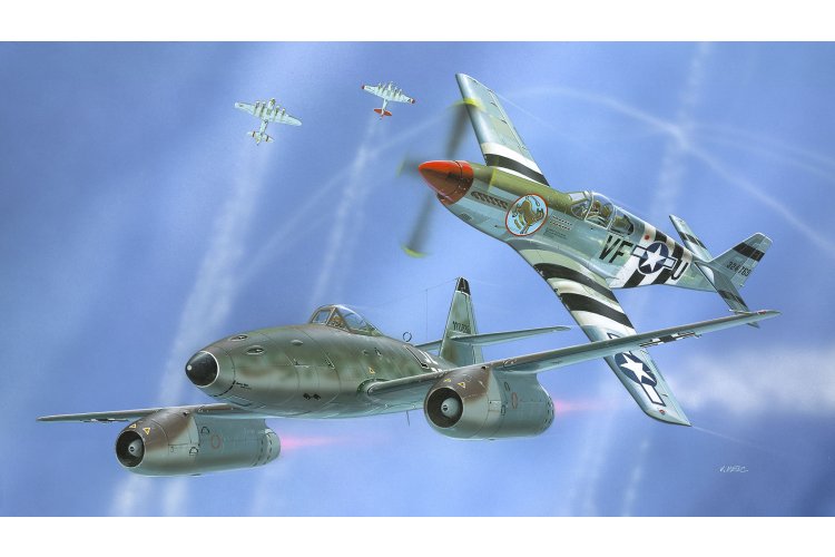 1:72 Revell 63711 Messerschmitt Me 262 & P-51B Mustang WWII - 2 Fighter Aircraft - Model Set - Rev63711 13 - REV63711
