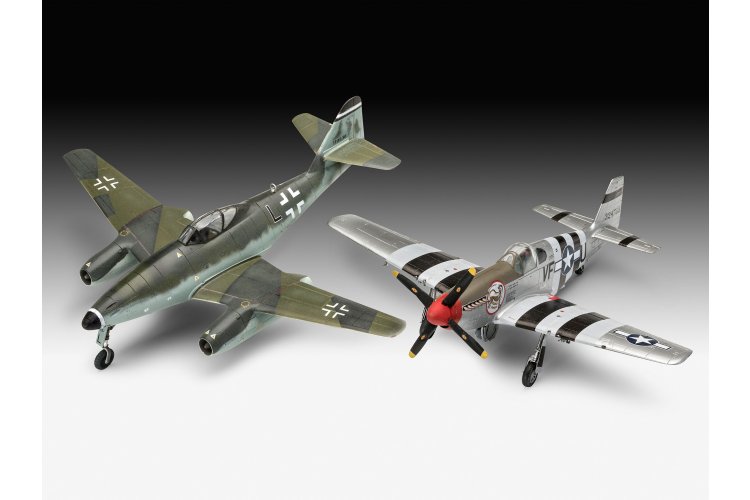 1:72 Revell 63711 Messerschmitt Me 262 & P-51B Mustang WWII - 2 Fighter Aircraft - Model Set - Rev63711 14 - REV63711