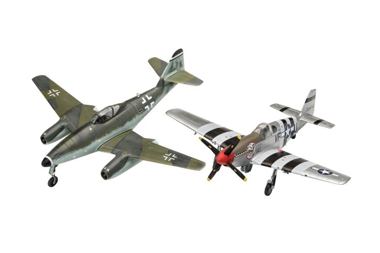 1:72 Revell 63711 Messerschmitt Me 262 & P-51B Mustang WWII - 2 Fighter Aircraft - Model Set - Rev63711 2 - REV63711