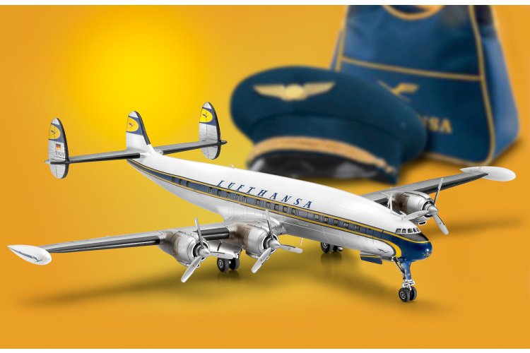1:144 Revell 63745 Lockheed L.1049G Super Constellation - Lufthansa 100 - Duits Passagiersvliegtuig - Model Set - Rev63745 7 - REV63745