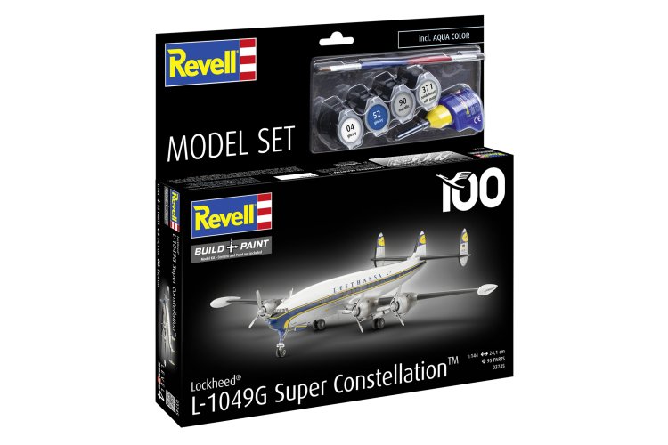 1:144 Revell 63745 Lockheed L.1049G Super Constellation - Lufthansa 100 - Duits Passagiersvliegtuig - Model Set - Rev63745 9 - REV63745