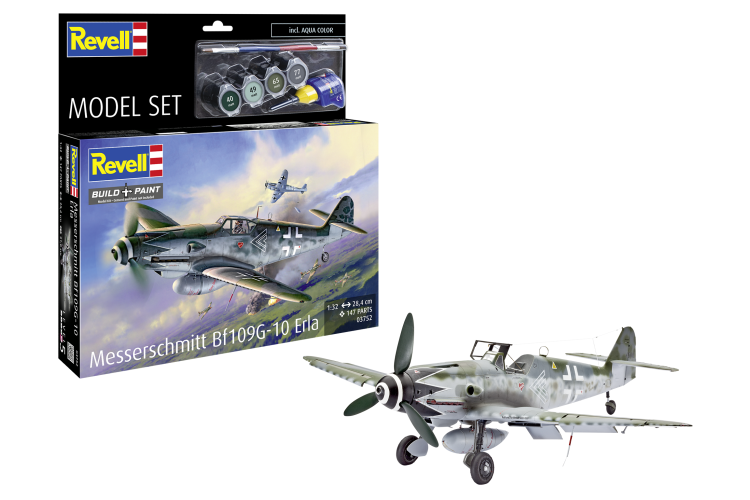 1:32 Revell 63752 Messerschmitt Bf 109G-10 Erla WWII - Duits Propellervliegtuig - Model Set - Rev63752 1 - REV63752
