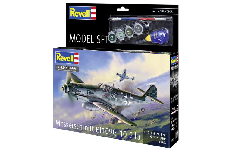 1:32 Revell 63752 Messerschmitt Bf 109G-10 Erla WWII - Duits Propellervliegtuig - Model Set - Rev63752 11 - REV63752