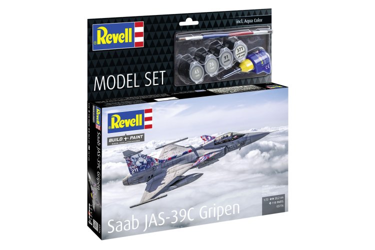 1:72 Revell 63776 Saab JAS-39C Gripen - Zweeds Gevechtsvliegtuig  - Straaljager - Model Set - Rev63776 20 - REV63776