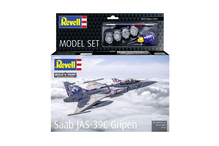 1:72 Revell 63776 Saab JAS-39C Gripen - Zweeds Gevechtsvliegtuig  - Straaljager - Model Set - Rev63776 21 - REV63776
