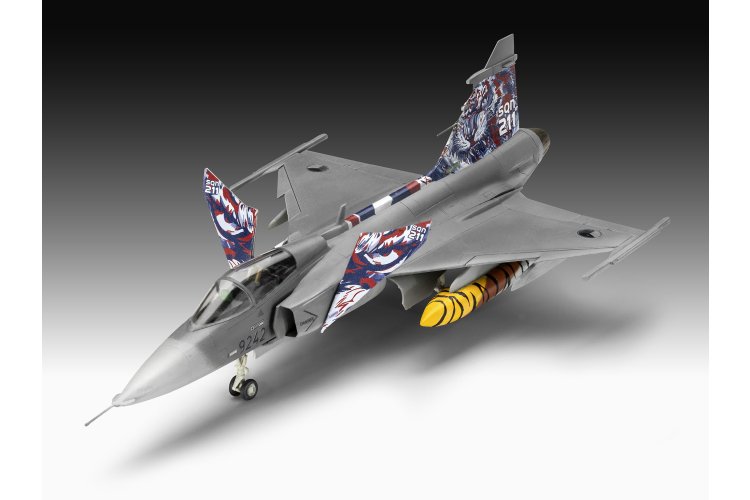 1:72 Revell 63776 Saab JAS-39C Gripen - Zweeds Gevechtsvliegtuig  - Straaljager - Model Set - Rev63776 3 - REV63776