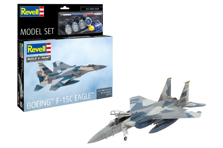 1:72 Revell 63778 Boeing F-15C Eagle - Amerikaans Militair Vliegtuig - Straaljager - Model Set - Rev63778 1 - REV63778