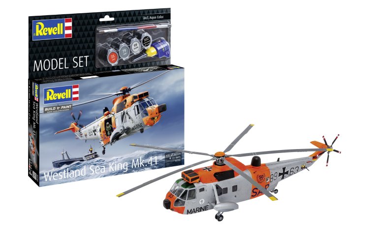 1:72 Revell 63785 Westland Sea King Mk.41 – Sikorsky S-61 – Helicopter – Model Set - Rev63785 1 - REV63785