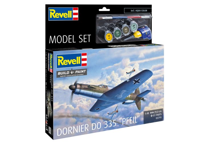 1:48 Revell 63795 Dornier Do 335 Pfeil - Propeller Aircraft - Model Set - Rev63795 11 - REV63795