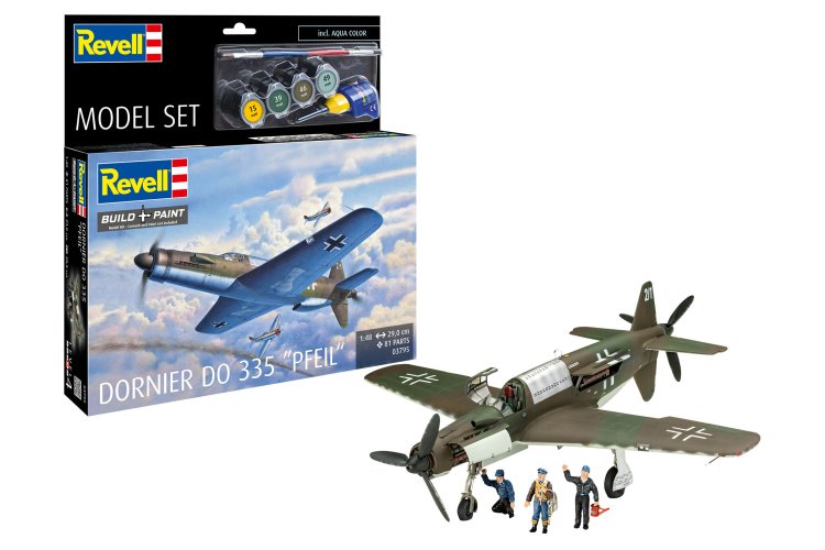1:48 Revell 63795 Dornier Do 335 Pfeil - Propeller Aircraft - Model Set - Rev63795 1x - REV63795