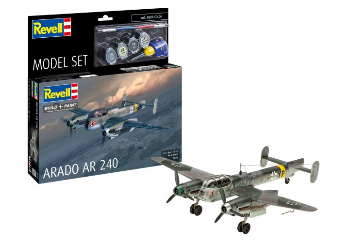 1:72 Revell 63798 Arado Ar 240 - Propeller Aircraft - Model Set - Rev63798 1x - REV63798