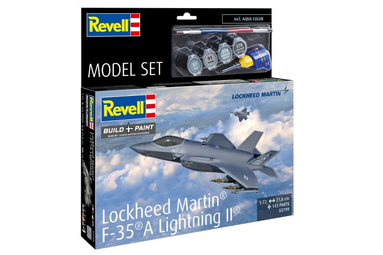 1:72 Revell 63799 Lockheed Martin F-35A Lightning II&reg; - Jet Fighter - Model Set - Rev63799 11 - REV63799