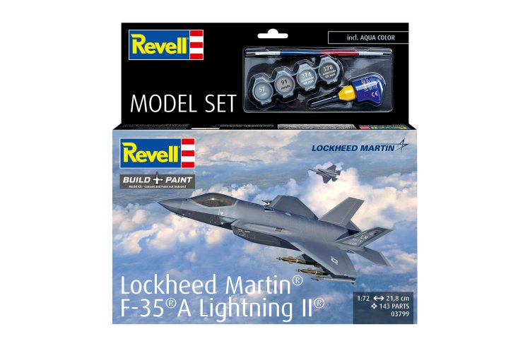 1:72 Revell 63799 Lockheed Martin F-35A Lightning II&reg; - Jet Fighter - Model Set - Rev63799 12 - REV63799