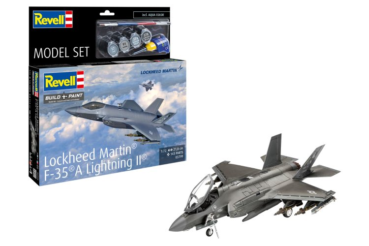1:72 Revell 63799 Lockheed Martin F-35A Lightning II&reg; - Jet Fighter - Model Set - Rev63799 1x - REV63799
