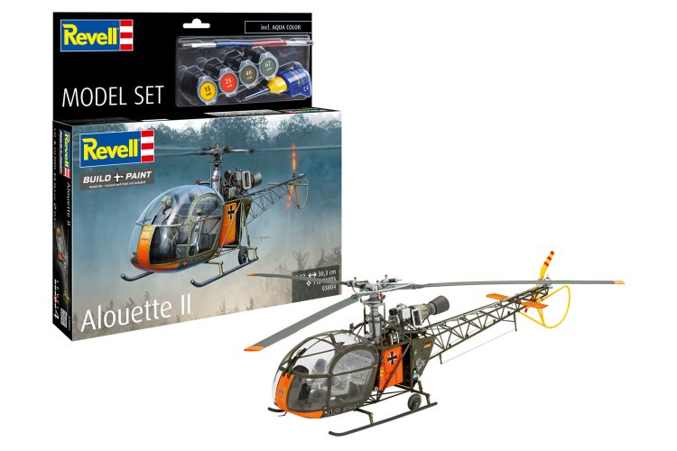 1:32 Revell 63804 Aerospatiale Alouette II Helikopter - Model Set - Rev63804 1x - REV63804