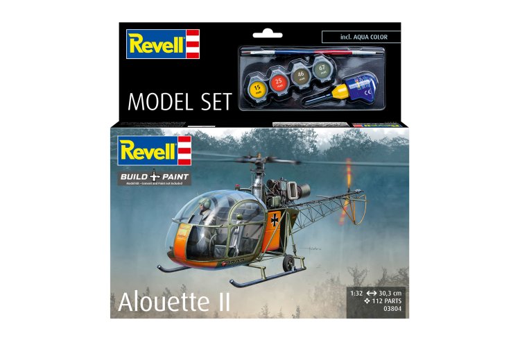 1:32 Revell 63804 Aerospatiale Alouette II Helikopter - Model Set - Rev63804 22 - REV63804
