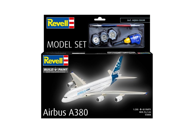 1:288 Revell 63808 Airbus A380 Aircraft - Model Set - Rev63808 11 - REV63808