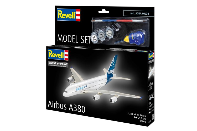 1:288 Revell 63808 Airbus A380 Aircraft - Model Set - Rev63808 12 - REV63808