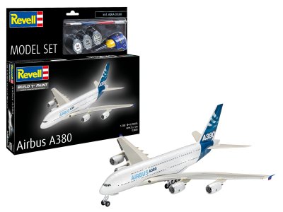 1:288 Revell 63808 Airbus A380 Vliegtuig - Model Set - Rev63808 1x - REV63808